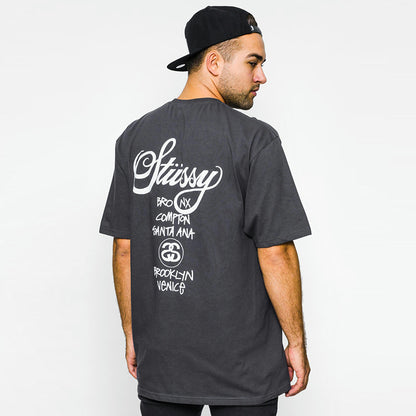 - 全新特價 - STUSSY WHITE WORLD TOUR T-SHIRT 世界巡遊短袖T恤 (白色XL)