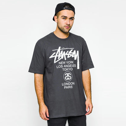 - 全新特價 - STUSSY WHITE WORLD TOUR T-SHIRT 世界巡遊短袖T恤 (白色XL)