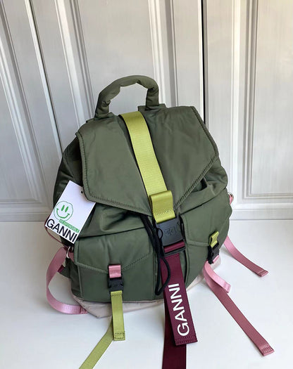 GANNI Tech Multi-Pocket Recycled Backpack 多功能後背包