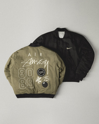 STUSSY x NIKE 聯名雙面穿衍縫鋪棉夾克