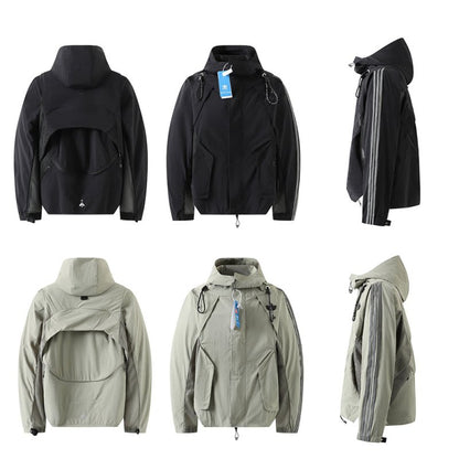 ADIDAS x HAMCUS 愛迪達聯名 結構連帽風衣外套 - VANASH