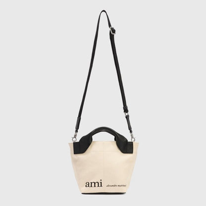 AMI PARIS SMALL MARKET BAG 手提斜挎包 - VANASH