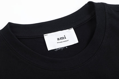 AMI PARIS 金色刺繡短袖T恤 - VANASH