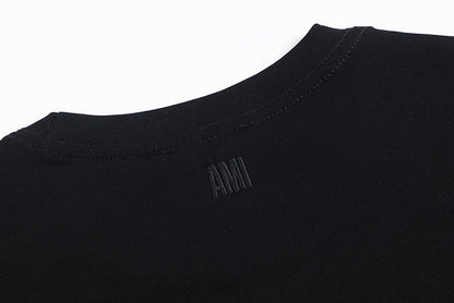 AMI PARIS 金色刺繡短袖T恤 - VANASH
