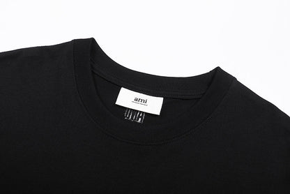 AMI PARIS 紅色愛心刺繡短袖T恤 - VANASH