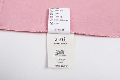 AMI PARIS 同色愛心刺繡短袖T恤 - VANASH