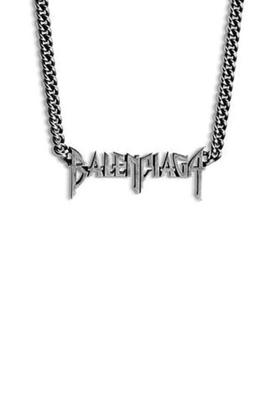 BALENCIAGA 巴黎世家塗鴉字體項鍊 - VANASH