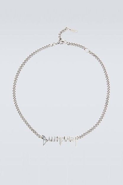 BALENCIAGA 巴黎世家塗鴉字體項鍊 - VANASH
