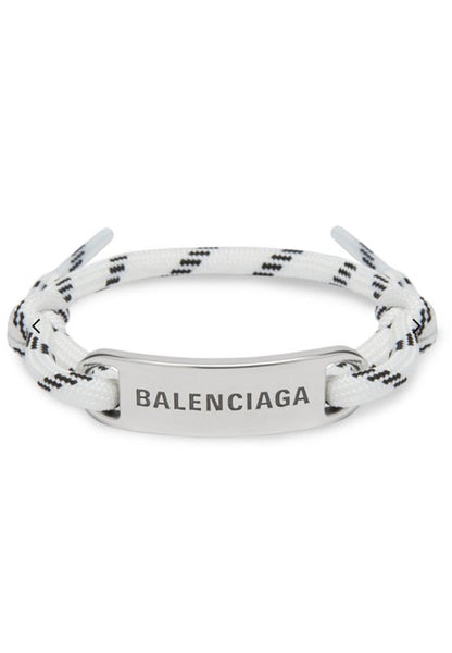 BALENCIAGA 巴黎世家 LOGO標牌結繩手鍊 - VANASH