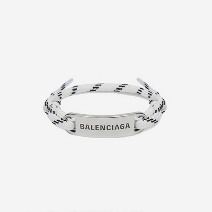 BALENCIAGA 巴黎世家 LOGO標牌結繩手鍊 - VANASH