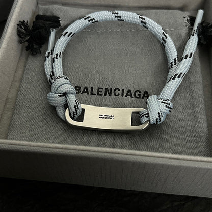 BALENCIAGA 巴黎世家 LOGO標牌結繩手鍊 - VANASH
