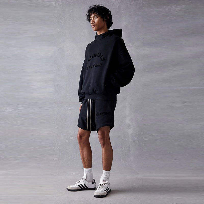 FEAR OF GOD ESSENTIALS CORE 23 HOODIE 全黑黑魂LOGO連帽衛衣 - VANASH