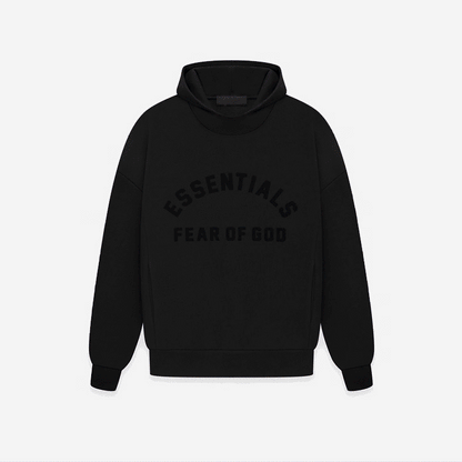 FEAR OF GOD ESSENTIALS CORE 23 HOODIE 全黑黑魂LOGO連帽衛衣 - VANASH