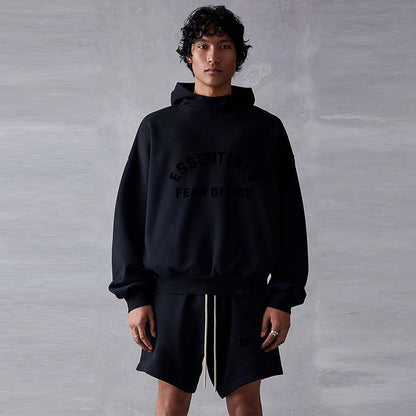 FEAR OF GOD ESSENTIALS CORE 23 HOODIE 全黑黑魂LOGO連帽衛衣 - VANASH
