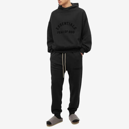 FEAR OF GOD ESSENTIALS CORE 23 HOODIE 全黑黑魂LOGO連帽衛衣 - VANASH