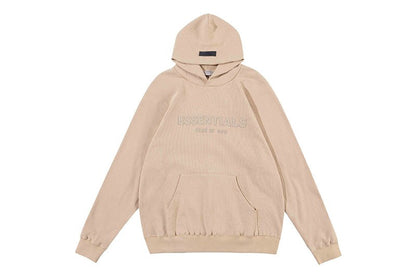FEAR OF GOD ESSENTIALS HOODIE SYCAMORE 立體矽膠印花華夫格連帽衛衣 - VANASH