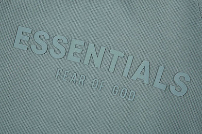 FEAR OF GOD ESSENTIALS HOODIE SYCAMORE 立體矽膠印花華夫格連帽衛衣 - VANASH