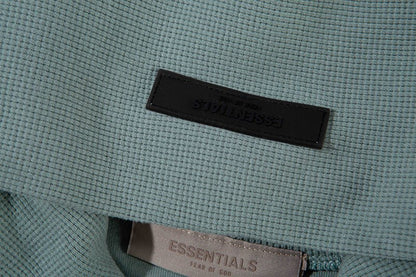 FEAR OF GOD ESSENTIALS HOODIE SYCAMORE 立體矽膠印花華夫格連帽衛衣 - VANASH
