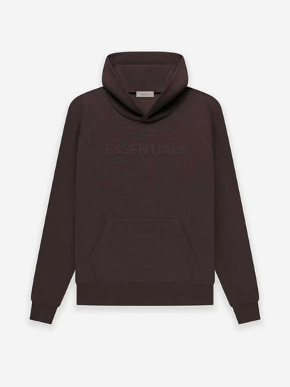 FEAR OF GOD ESSENTIALS HOODIE SYCAMORE 立體矽膠印花華夫格連帽衛衣 - VANASH