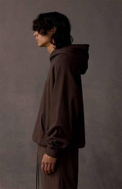 FEAR OF GOD ESSENTIALS HOODIE SYCAMORE 立體矽膠印花華夫格連帽衛衣 - VANASH