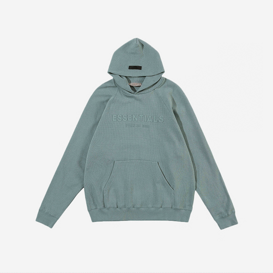 FEAR OF GOD ESSENTIALS HOODIE SYCAMORE 立體矽膠印花華夫格連帽衛衣 - VANASH
