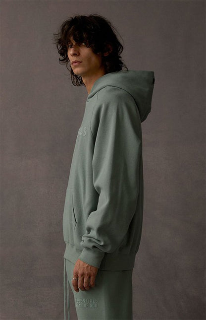 FEAR OF GOD ESSENTIALS HOODIE SYCAMORE 立體矽膠印花華夫格連帽衛衣 - VANASH