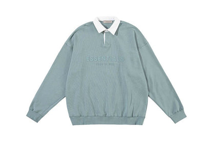 FEAR OF GOD ESSENTIALS 立體矽膠LOGO 寬版POLO衫 - VANASH