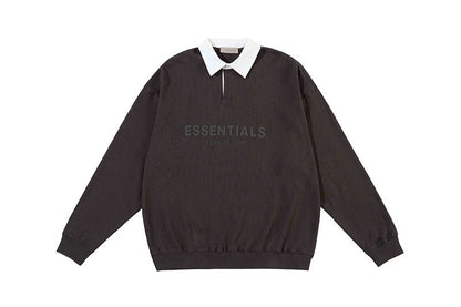 FEAR OF GOD ESSENTIALS 立體矽膠LOGO 寬版POLO衫 - VANASH