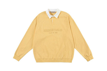FEAR OF GOD ESSENTIALS 立體矽膠LOGO 寬版POLO衫 - VANASH