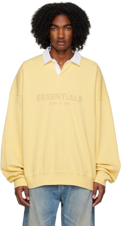 FEAR OF GOD ESSENTIALS 立體矽膠LOGO 寬版POLO衫 - VANASH