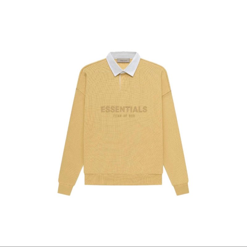 FEAR OF GOD ESSENTIALS 立體矽膠LOGO 寬版POLO衫 - VANASH