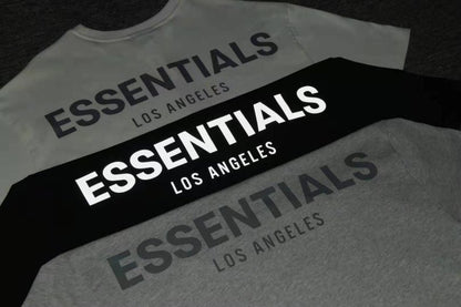 FEAR OF GOD ESSENTIALS 洛杉磯限定反光LOGO短袖T恤 - VANASH