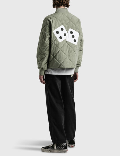 Stussy 菱格紋衍縫鋪棉夾克