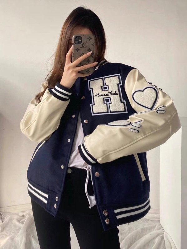 HUMAN MADE 重磅刺繡 復古棒球外套 - VANASH