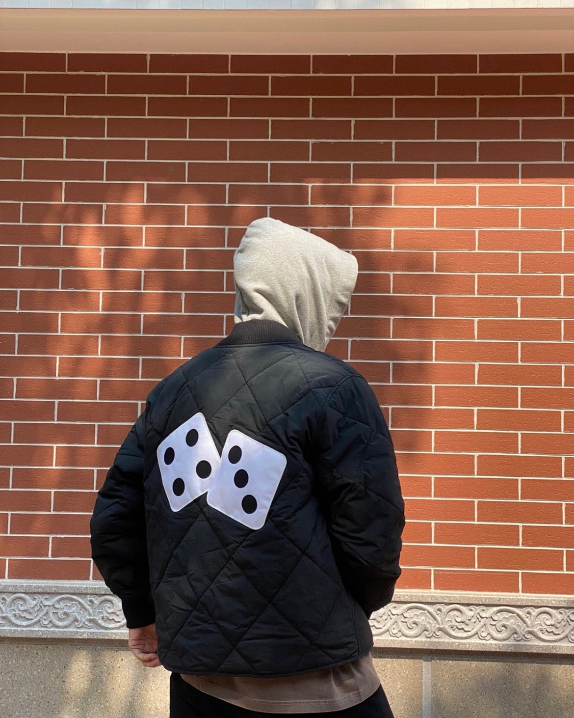 Stussy 菱格紋衍縫鋪棉夾克