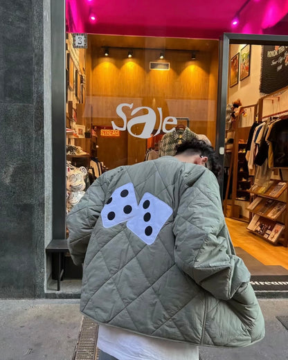 Stussy 菱格紋衍縫鋪棉夾克