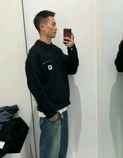 Sacai x Carhartt WIP Knit Detroit Pullover 卡哈特針織毛衣