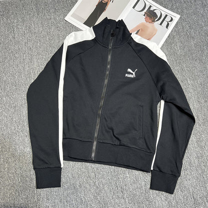 - 全新特價 - PUMA ICONIC T7 TAPING TRACK JACKET ROSÉ 同款立領運動夾克(L)