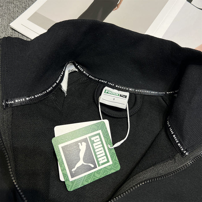 - 全新特價 - PUMA ICONIC T7 TAPING TRACK JACKET ROSÉ 同款立領運動夾克(L)