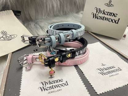 Vivienne Westwood Choker 土星球墜飾皮革項圈