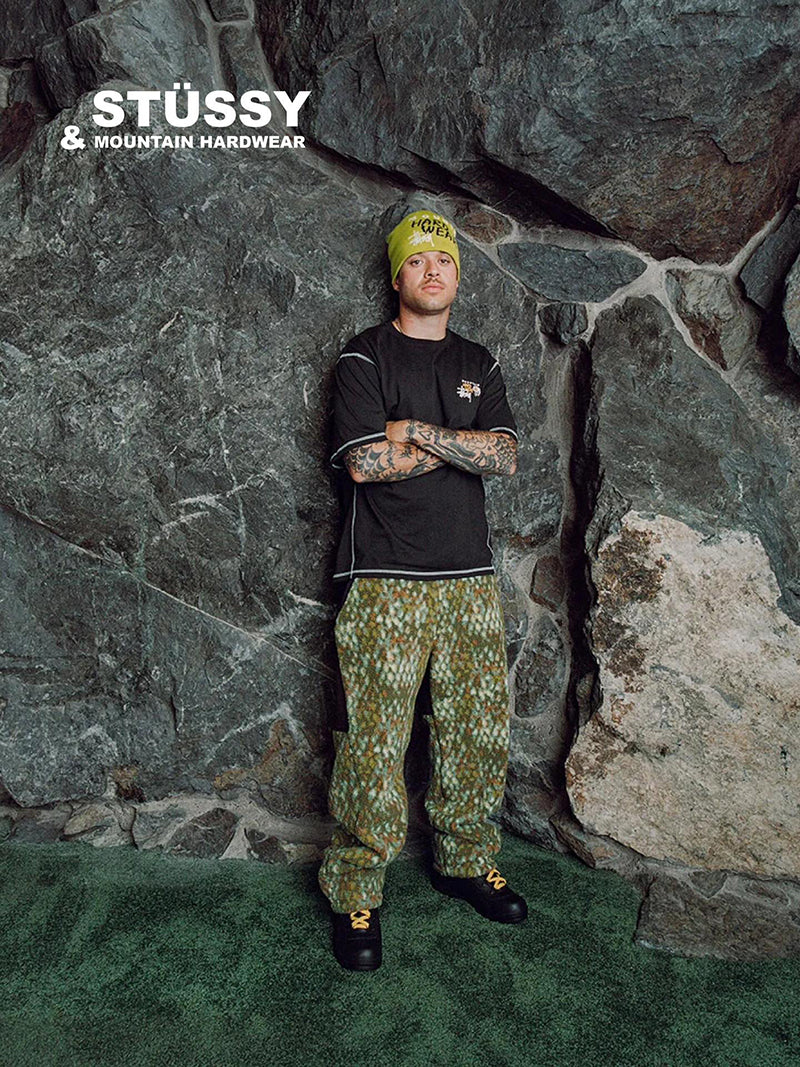 STÜSSY & MOUNTAIN HARDWEAR TEE 聯名撞色縫線短袖T恤