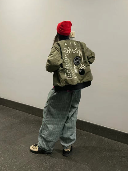 STUSSY x NIKE 聯名雙面穿衍縫鋪棉夾克