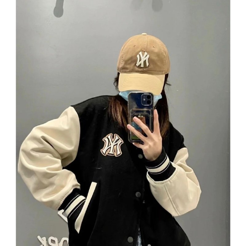- 全新特價 - MLB 紐約洋基隊拼皮棒球外套(綠色XL) - VANASH