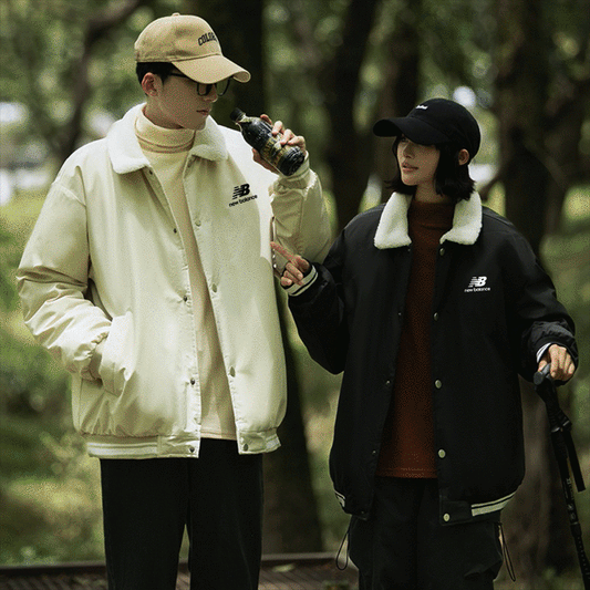 NEW BALANCE 羊羔絨棒球外套 - VANASH