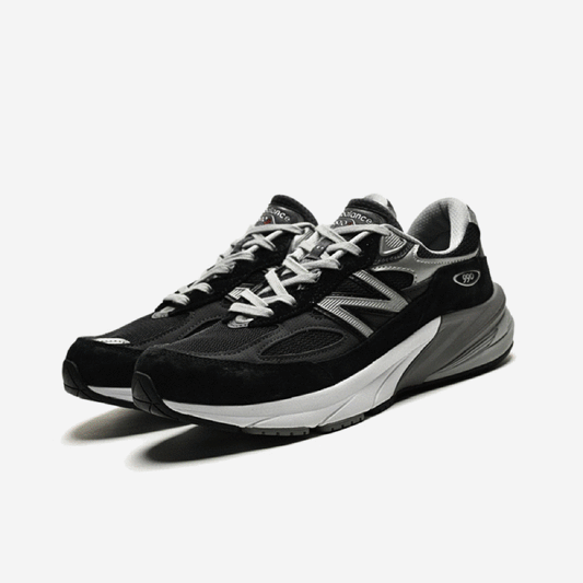 New Balance Black 990 V6 Core 復古運動鞋 - 黑灰 - VANASH