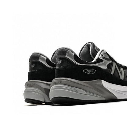 New Balance Black 990 V6 Core 復古運動鞋 - 黑灰 - VANASH