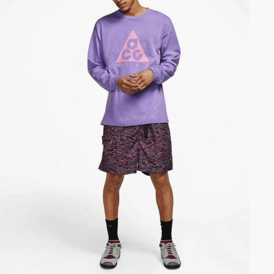 NIKE ACG 經典三角印花圓領長袖T恤 - VANASH