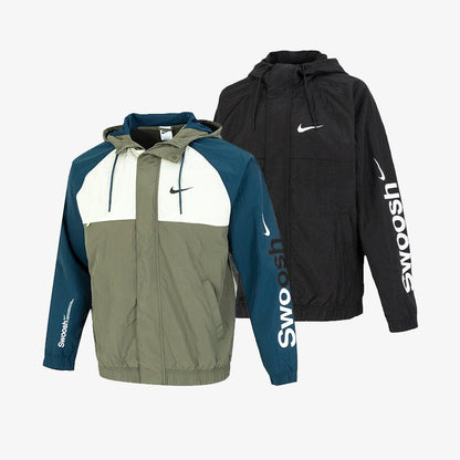 NIKE NSW SWOOSH JKT 點陣大勾勾 連帽外套風衣 男女款 DX6311-010 - VANASH