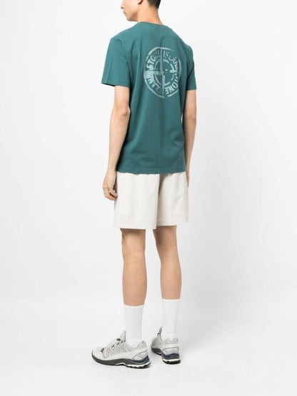 STONE ISLAND 石頭島LOGO印花短袖T恤 - VANASH