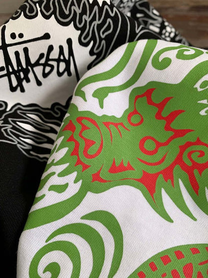 - 全新特價 - STUSSY 龍年限定祥龍圖騰短袖T恤(白色) - VANASH